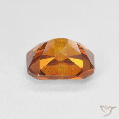 Sphalérite Medium Dark-Orange naturelle Octogone / coupe Émeraude, 2.75 ct, SI