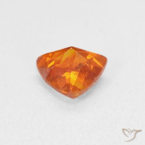 Sphalérite Orange feu naturelle Trillion, 0.97 ct, SI