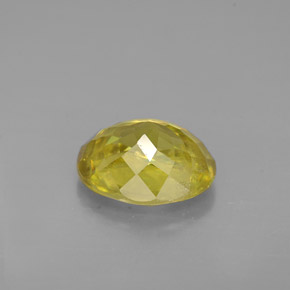 Sphène jaune naturelle coupe ovale, 1,83 ct, VS-SI