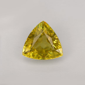 Sphène jaune naturelle trillion, 1,46 ct, VS-SI