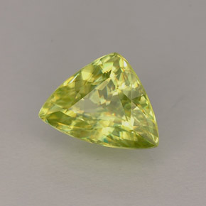 Sphène vert naturelle trillion, 1,09 ct, VS