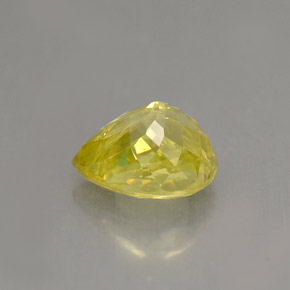 Sphène jaune naturelle en forme de poire, 1,46 ct, VS