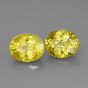 Achetez naturel ct jaune sphène gems, coupe ovale, en provenance sri lanka (ceylan) chez gemselect. en stock, livraison internationale!
