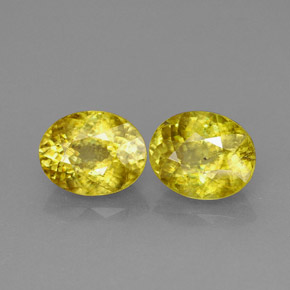 Achetez naturel ct jaune sphène gems, coupe ovale, en provenance sri lanka (ceylan) chez gemselect. en stock, livraison internationale!