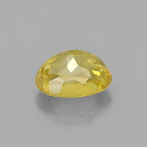 Sphène Jaune doré naturelle Coupe ovale, 1.28 ct, VS