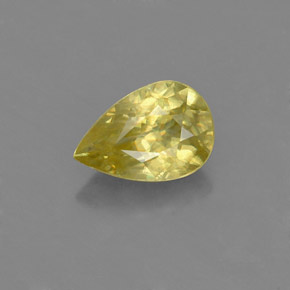 Sphène or naturelle en forme de poire, 0,99 ct, VS-SI