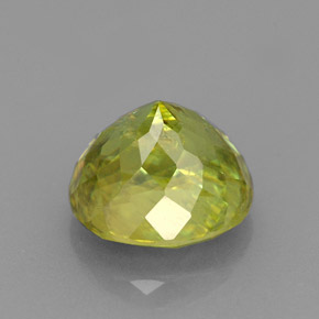 Sphène Vert jaunâtre naturelle Coupe ovale, 3.15 ct, VS