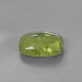 Sphène vert naturelle transparent, 6,15 ct, transparent / translucide