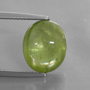 Sphène vert naturelle transparent, 8,07 ct, transparent / translucide