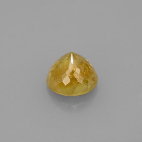 Sphène jaune naturelle coupe roude, 1,73 ct, SI