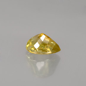 Sphène jaune naturelle en forme de poire, 0,98 ct, VS
