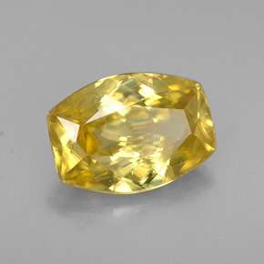 Sphène jaune naturelle forme fantaisie, 1,66 ct, VS-SI