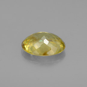 Sphène jaune naturelle coupe ovale, 0,92 ct, VVS-VS