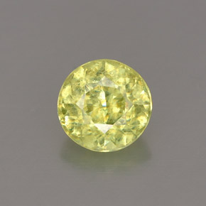Sphène multicolore naturelle coupe roude, 0,76 ct, VS
