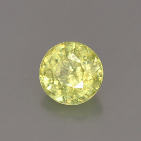 Sphène multicolore naturelle coupe roude, 0,76 ct, VS