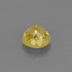 Sphène jaune naturelle coupe roude, 0,73 ct, VVS-VS