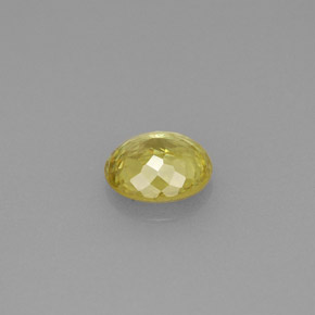 Sphène jaune naturelle coupe ovale, 0,75 ct, VS