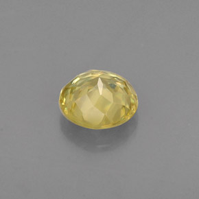 Sphène jaune naturelle coupe roude, 0,51 ct, VVS-VS