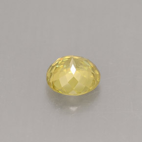 Sphène jaune naturelle coupe roude, 0,50 ct, VS-SI