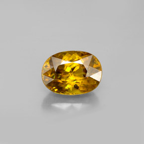 Sphène Multicolore naturelle Coupe ovale, 1.74 ct, VS
