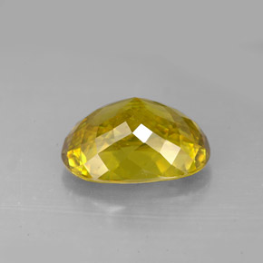 Sphène multicolore naturelle coupe ovale, 5,61 ct, VVS