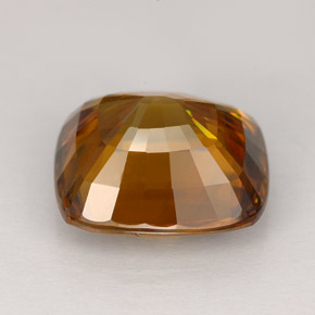 Sphène marron naturelle coupe coussin, 6,59 ct, VVS