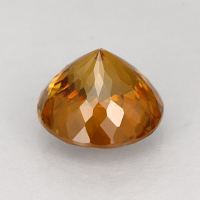 Sphène orange naturelle coupe roude, 1,70 ct, VVS-VS