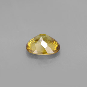 Sphène jaune naturelle coupe ovale, 1,59 ct, VVS-VS