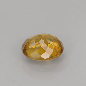 Sphène jaune naturelle coupe ovale, 1,12 ct, VVS-VS