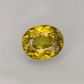 Sphène Multicolore naturelle Coupe ovale, 1.21 ct, VVS-VS