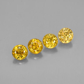 Achetez naturel ct Jaune doré Sphène gems, Coupe roude, En provenance Sri Lanka (Ceylan) chez GemSelect. En stock, livraison internationale!