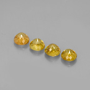 Achetez naturel ct Jaune doré Sphène gems, Coupe roude, En provenance Sri Lanka (Ceylan) chez GemSelect. En stock, livraison internationale!
