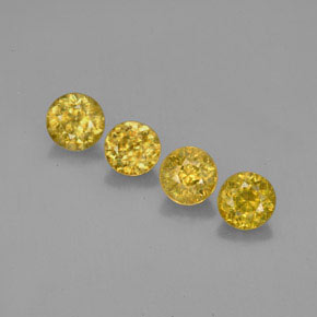 Achetez naturel ct or sphène gems, coupe roude, en provenance sri lanka chez gemselect. en stock, livraison internationale!
