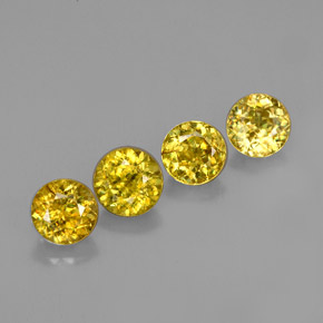 Achetez naturel ct jaune sphène gems, coupe roude, en provenance sri lanka (ceylan) chez gemselect. en stock, livraison internationale!