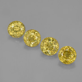 Achetez naturel ct or sphène gems, coupe roude, en provenance sri lanka chez gemselect. en stock, livraison internationale!