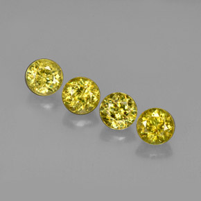 Achetez naturel ct or sphène gems, coupe roude, en provenance sri lanka chez gemselect. en stock, livraison internationale!