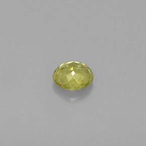 Sphène vert naturelle coupe roude, 0,44 ct, VS