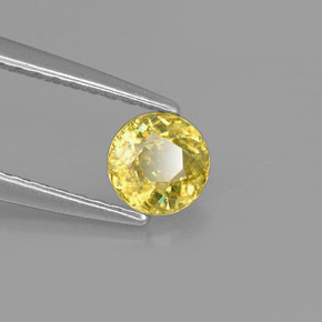 Sphène or naturelle coupe roude, 0,47 ct, VS