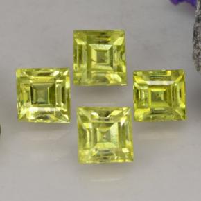 Achetez naturel 1,50ct jaune sphène gems, carré, en provenance sri lanka chez gemselect. en stock, livraison internationale!