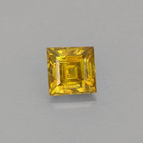 Sphène or naturelle carré, 0,44 ct, VS