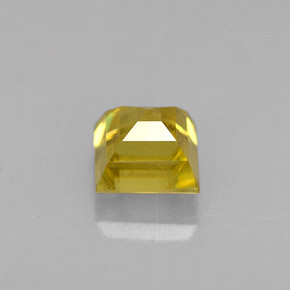 Sphène or naturelle carré, 0,64 ct, VS-SI