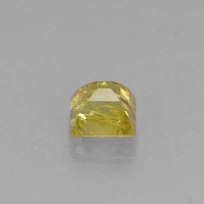 Sphène jaune naturelle carré, 0,38 ct, VS-SI