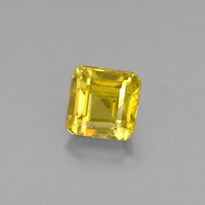 Sphène or naturelle taille émeraude, 0,43 ct, VS-SI