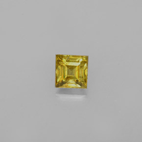 Sphène or naturelle carré, 0,39 ct, VS-SI
