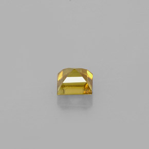 Sphène or naturelle carré, 0,39 ct, VS-SI