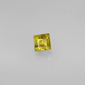 Sphène or naturelle carré, 0,46 ct, VS