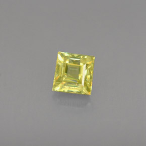 Sphène or naturelle carré, 0,37 ct, VS-SI