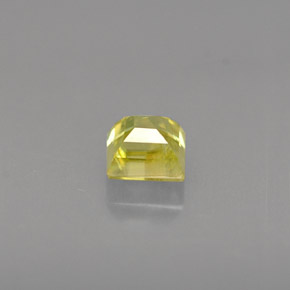 Sphène or naturelle carré, 0,37 ct, VS-SI