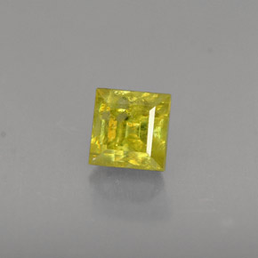 Sphène or naturelle carré, 0,56 ct, VS-SI