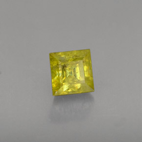 Sphène or naturelle carré, 0,56 ct, VS-SI